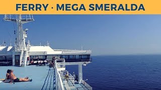 Passage ferry MEGA SMERALDA Bastia  Livorno Corsica Sardinia Ferries [upl. by Eiggem995]