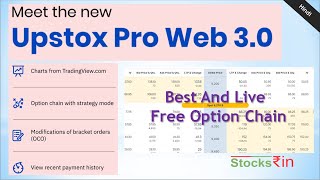 Upstox New Web Pro 30 Trading Platform  Best Option Chain and Strategy Builder [upl. by Anez763]