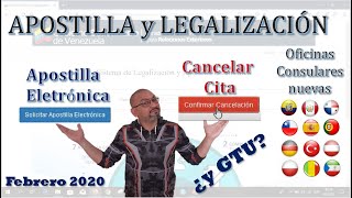 Lo nuevo en Apostilla Cancelar Cita y Apostilla Electrónica [upl. by Gahl]