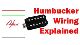 Humbucker Guitar Pickup Wiring Explained [upl. by Haidabez]