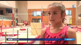 Rose 11 ans vicechampionne de France de gymnastique [upl. by Sprage]