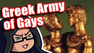 Army of 300 Gay Lovers The Sacred Band of Thebes  A Space Alien Explains [upl. by Anuqahs810]