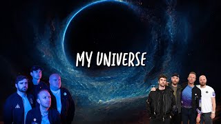 Coldplay  My Universe Lyrics [upl. by Rosalee]