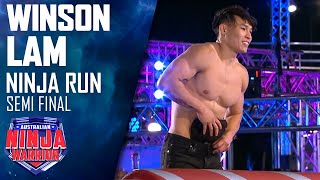 Winson Lams hilarious wardrobe malfunction  Australian Ninja Warrior 2019 [upl. by Saixela]