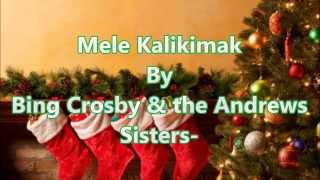 Mele Kalikimaka with Lyrics By Bing Crosby amp the Andrews Sisters [upl. by Favata]