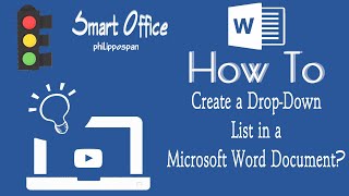 How To Create A DropDown List in a Microsoft Word Document [upl. by Forsyth]