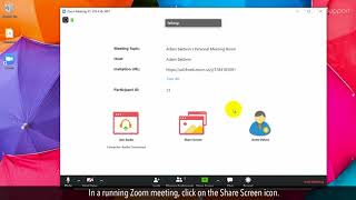 How to share video and audio in Zoom Tutorial [upl. by Nyrtak39]