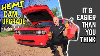 Hemi Cam Installation Budget Challenger Build Ep1 [upl. by Cormack]