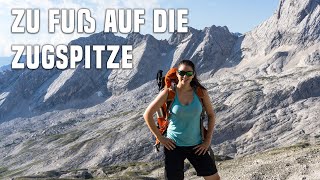 Zugspitze Wanderung übers Gatterl  zu Fuß auf Deutschlands höchsten Berg [upl. by Opportuna]