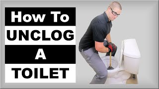 How to Unclog a Toilet Pro Techniques [upl. by Rasla492]