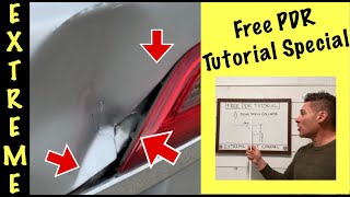 Free PDR Tutorial  PDR Dent Removal Training Special [upl. by Eniahs]