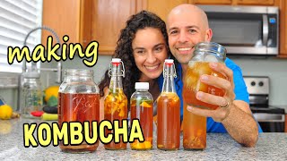 How to Make Kombucha amp Easy Secondary Fermentation Recipes [upl. by Zorina]