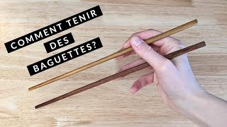 JE VOUS MONTRE COMMENT TENIR DES BAGUETTES  HOW TO USE CHOPSTICKS  HOP DANS LE WOK [upl. by Aliuqet209]