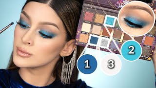 TUTORIAL DE MAQUILLAJE AZUL FACIL Y RAPIDO [upl. by Zebaj]