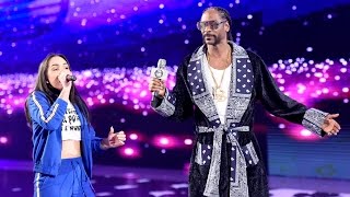 Snoop Dogg raps Sasha Banks to the ring WrestleMania 32 [upl. by Shira]