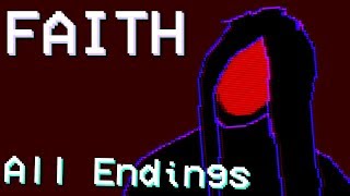 Faith  Retro Style Horror  ALL ENDINGS  FULL PLAYTHROUGH Manly Lets Play [upl. by Lezti]