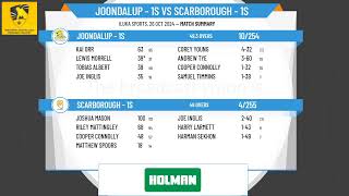 Joondalup  1s v Scarborough  1s [upl. by Mandych476]