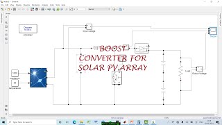 Boost Converter Design for Solar PV Array [upl. by Korry]