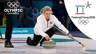 Norways Surprising Curling Victory over Canada  Day 1  Winter Olympics 2018  PyeongChang [upl. by Alfonse185]