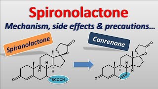 Spironolactone  Mechanism side effects precautions [upl. by Lam]