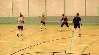 Futsal Training Drill Receiving Turning and Facing Level 1 Beginner [upl. by Vevina]