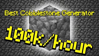 How to Make a COBBLESTONE GENERATOR in Minecraft Hypixel Skyblock [upl. by Eseerahs]