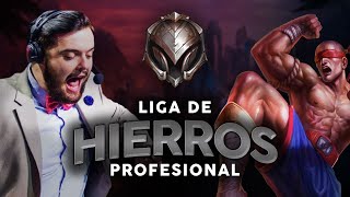 LIGA de HIERROS PROFESIONAL  EL PEOR LEE SIN de la HISTORIA [upl. by Navnod]