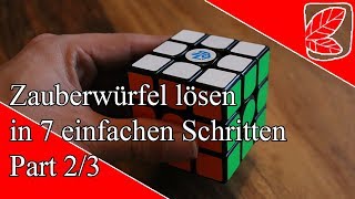 Zauberwürfel lösen in 7 einfachen Schritten  Part 23 [upl. by Yarled]