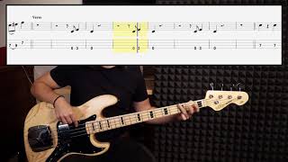 The Black Keys  Lonely Boy bass cover with tabs in video [upl. by Aissak]