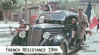 French Résistance in 1944 in color and HD [upl. by Eillor]