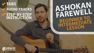 Ashokan Farewell  Guitar Lesson  Melody and Rhythm [upl. by Morra714]