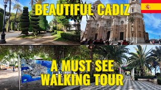 Beautiful Cádiz Spain A Comprehensive Walking Tour  May 2024 [upl. by Nalani]