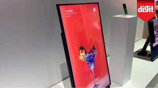 Heres A TV You Can Flip Sideways For Vertical Video Content Samsung Sero TV From CES 2020 [upl. by Laaspere]