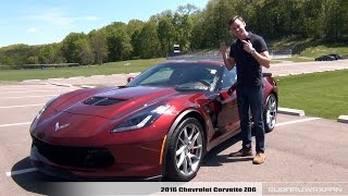 Review 2016 Corvette Z06 Manual Coupe and Auto Convertible [upl. by Terris]