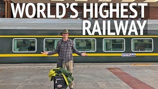 We Rode the Worlds Highest Railway  Tibet Train Ride from Beijing to Lhasa [upl. by Cesaro]