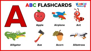 ABC Alphabet Video Chart  Learning The Letters and English Vocabulary for Preschool [upl. by Goldshlag]