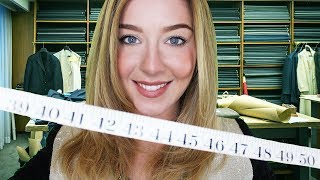 ASMR Suit Fitting Tailor Measuring You [upl. by Heim]