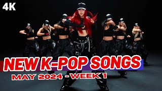 NEW KPOP SONGS  MAY 2024 WEEK 1 [upl. by Skrap441]