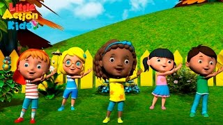 Kids Kindergarten Songs Playlist  Sing amp Dance Along With Little Action Kids [upl. by Yessydo]