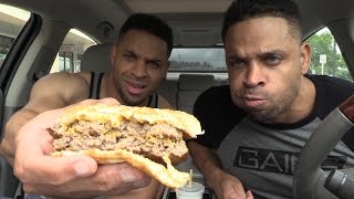 Eating McDonalds Double Quarter Pounder® with Cheese Fiasco Hodgetwins [upl. by Auburta]