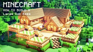 Minecraft How To Build a Large Oak Wood Survival Starter House [upl. by Etnuahs]