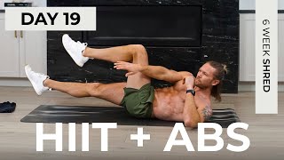 Day 19 30 Min ABS amp HIIT CARDIO at Home Workout No Equipment  6WS1 [upl. by Ayikur843]