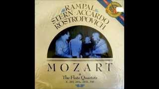 Mozart Complete Flute Quartets 1986 RampalSternAccardoRostropovich [upl. by Weinberg]