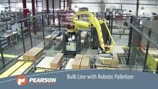 MultiLine Robotic Palletizing System  Pearson Packaging Systems [upl. by Tadeo429]