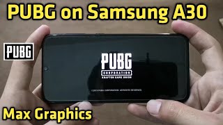 Samsung A30 PUBG Mobile Gaming [upl. by Hartley]