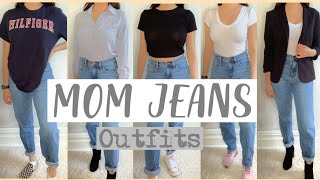 Spring Outfits  How to Style Mom Jeans [upl. by Drapehs]