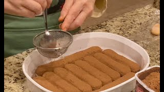 Tiramisu family recipe by an Italian from the region of Campania Italy [upl. by Yznyl]