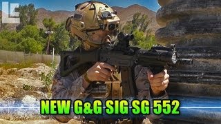 New GampG Sig SG 552 Tactical Engagement Jericho Airsoft GameplayCommentary [upl. by Mel]