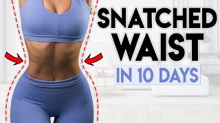 SNATCHED WAIST amp ABS in 10 Days  5 minute Home Workout [upl. by Eanrahs810]